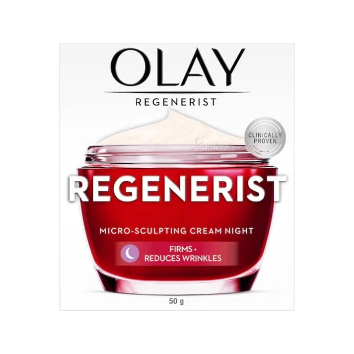 Olay Regenerist Micro Sculpting Night Face Cream Moisturiser Reduce Wrinkles (Australia) 50g
