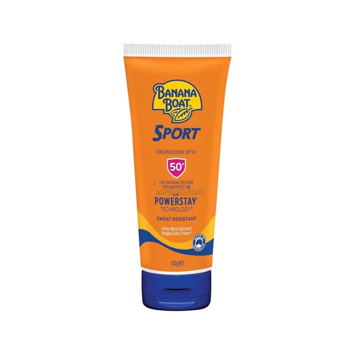 Banana Boat Sport Sunscreen Lotion SPF 50+ Sweat Resistant (Australia) 200g