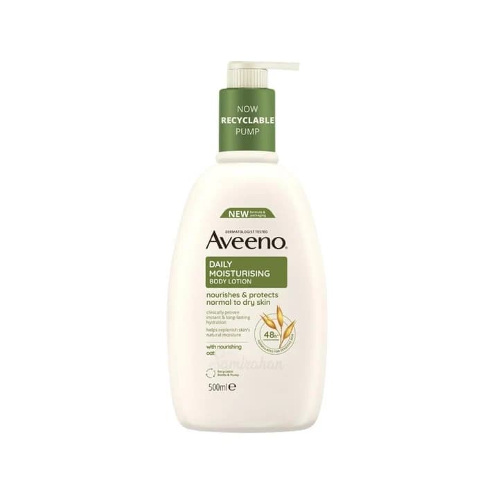 Aveeno Daily Moisturising Body Lotion With Rich Emollients & Soothing Oats (UK) 500mL