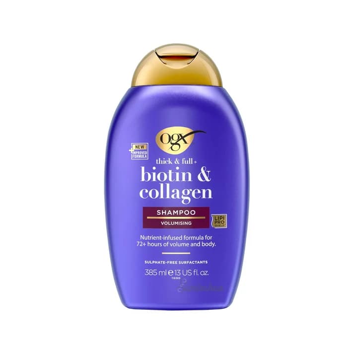 OGX Biotin & Collagen Volumising Shampoo For Thick & Full Hair (UK) Sulfate Free 385mL