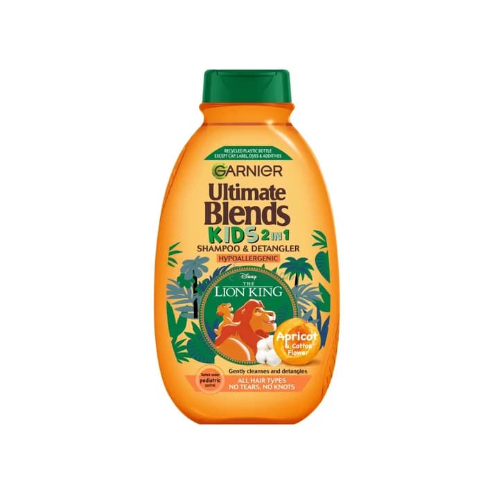Garnier Ultimate Blends Kids 2 in 1 Shampoo Apricot & Cotton Flower (UK) 250mL