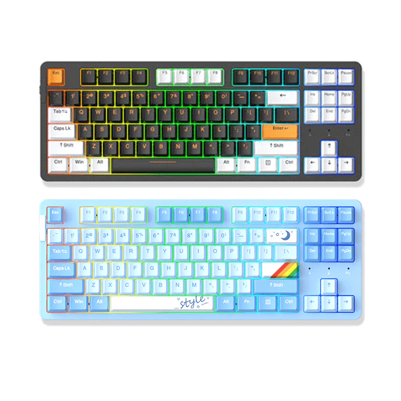 DAREU A87x PRO | GASKET TRI-MODE | HOT-SWAP RGB BACKLIT | MECHANICAL GAMING KEYBOARD