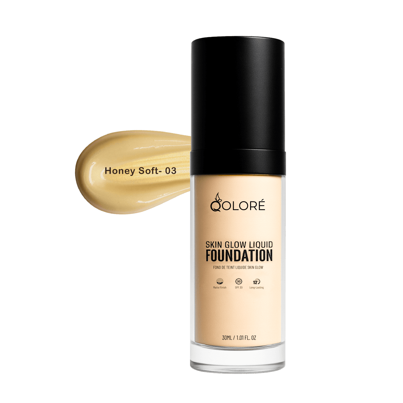 Qolore Skin Glow Liquid Foundation Honey Soft-03 30ml