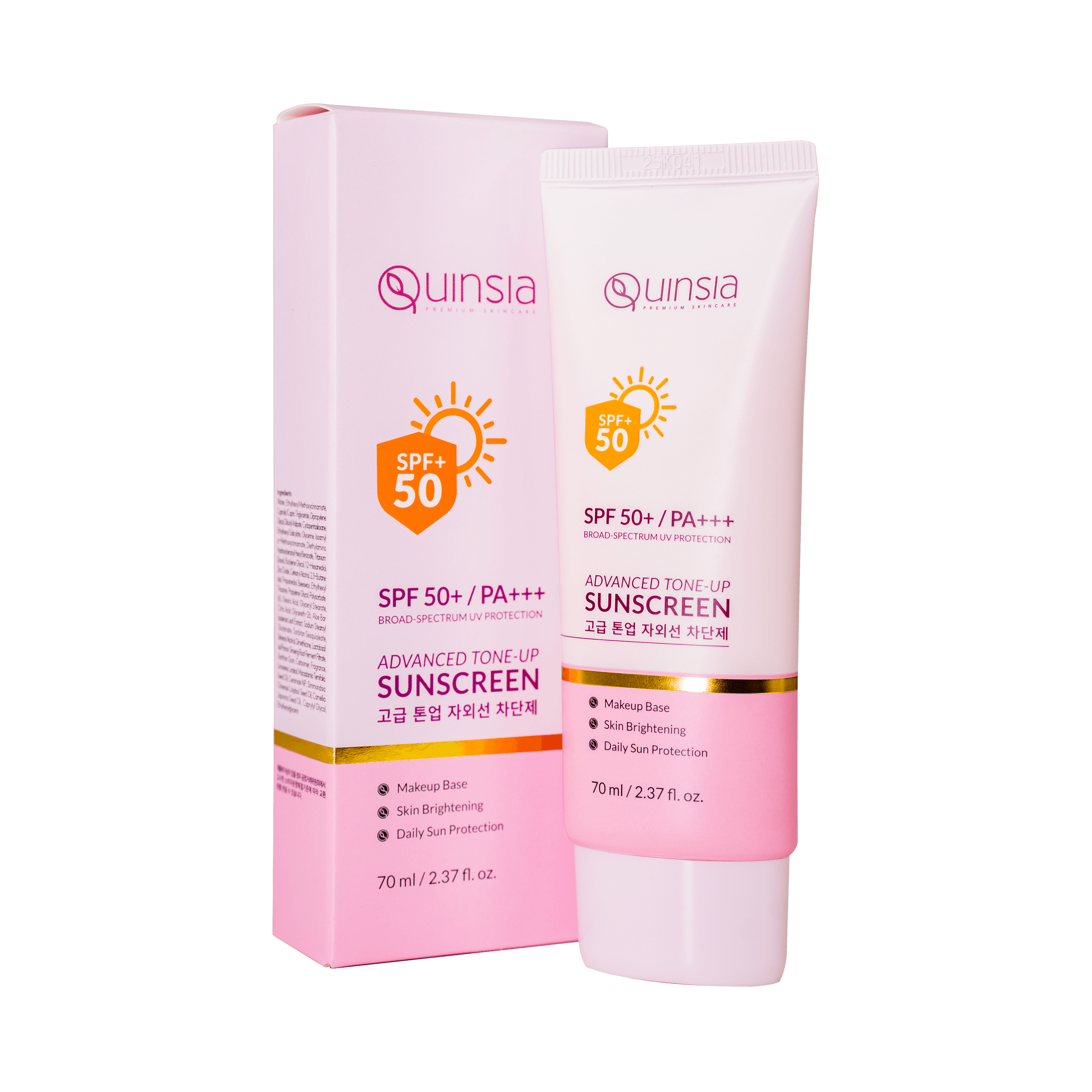 Quinsia Sunscreen SPF 50+/PA+++ - 70ml