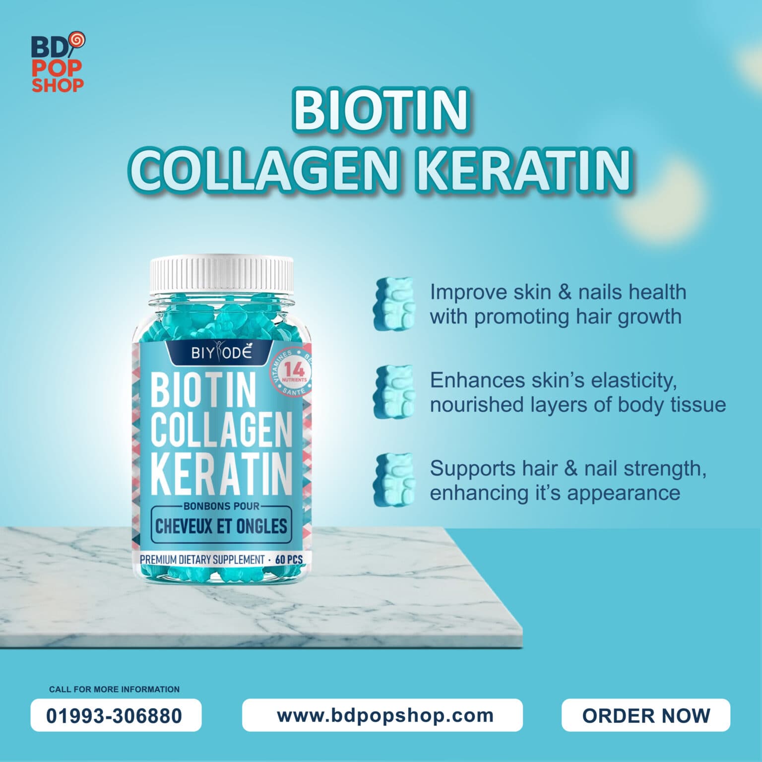 Biotin Collagen Keratin 