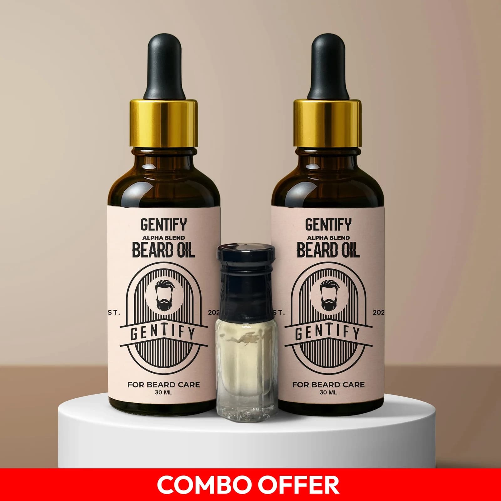 Beard Oil Combo Pack (2 Beard Oil + Perfume Oil Gift!)