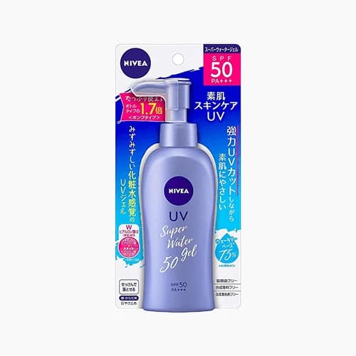 Nivea Sun Protect Super Water Gel Sunscreen Pump Bottle SPF50 PA+++ 140g