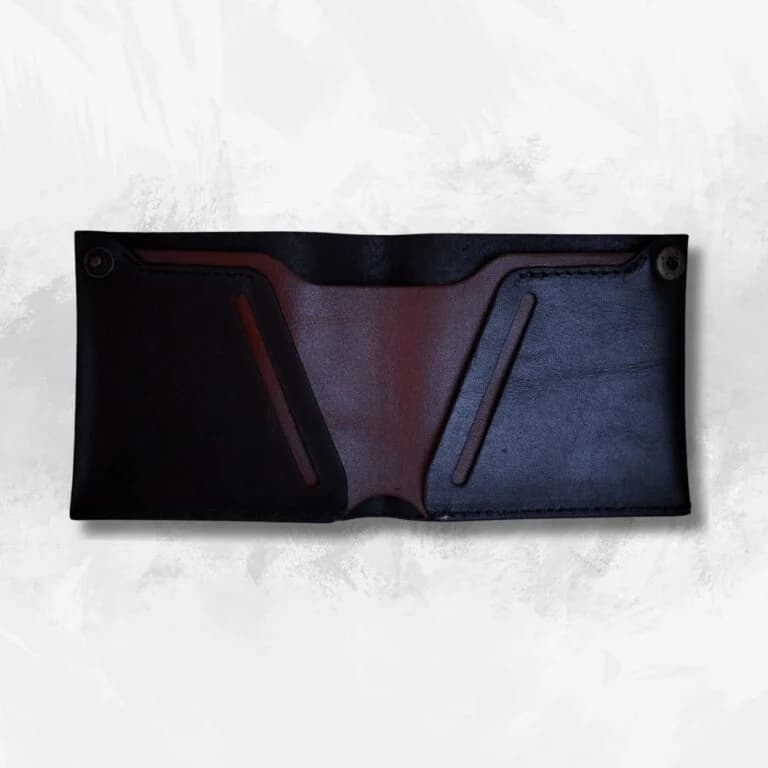 Zays Super Slim Bifold Leather Short Wallet for Unisex - Image 3