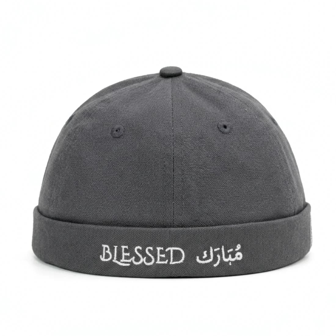 BLESSED DOCKER CAP – CHARCOAL GRAY