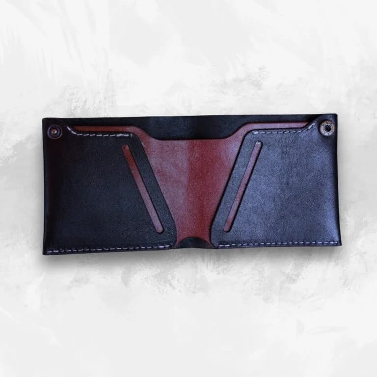 Zays Super Slim Bifold Leather Short Wallet for Unisex - Image 4