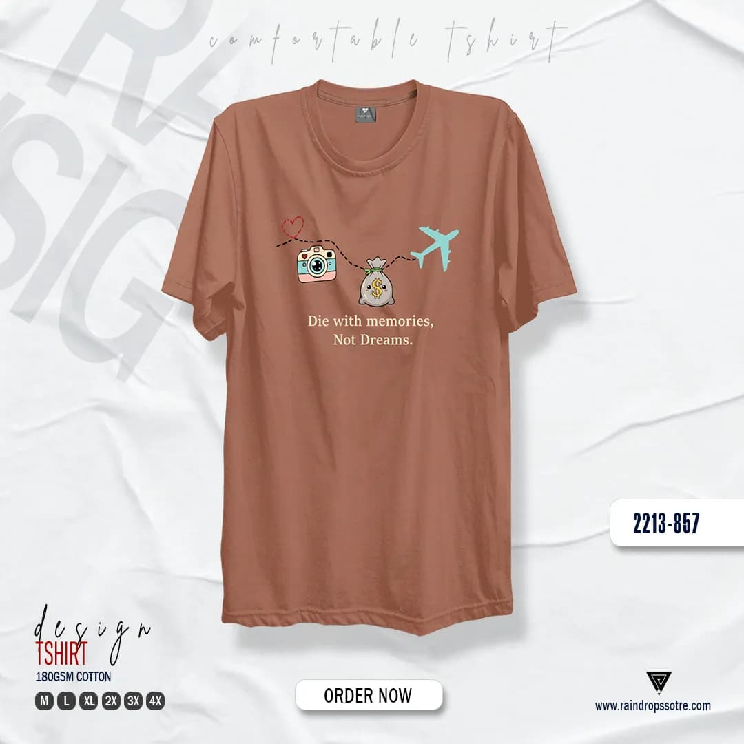 Men’s Graphic T-Shirt Die with Memories - Image 1